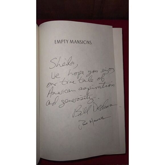 Double Signed 1st Edition Empty Mansions Book by Bill Dedman & Paul Clark Newell - Picture 2 of 16